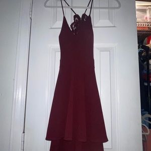 Burgundy Camille Le Vie Formal Dress